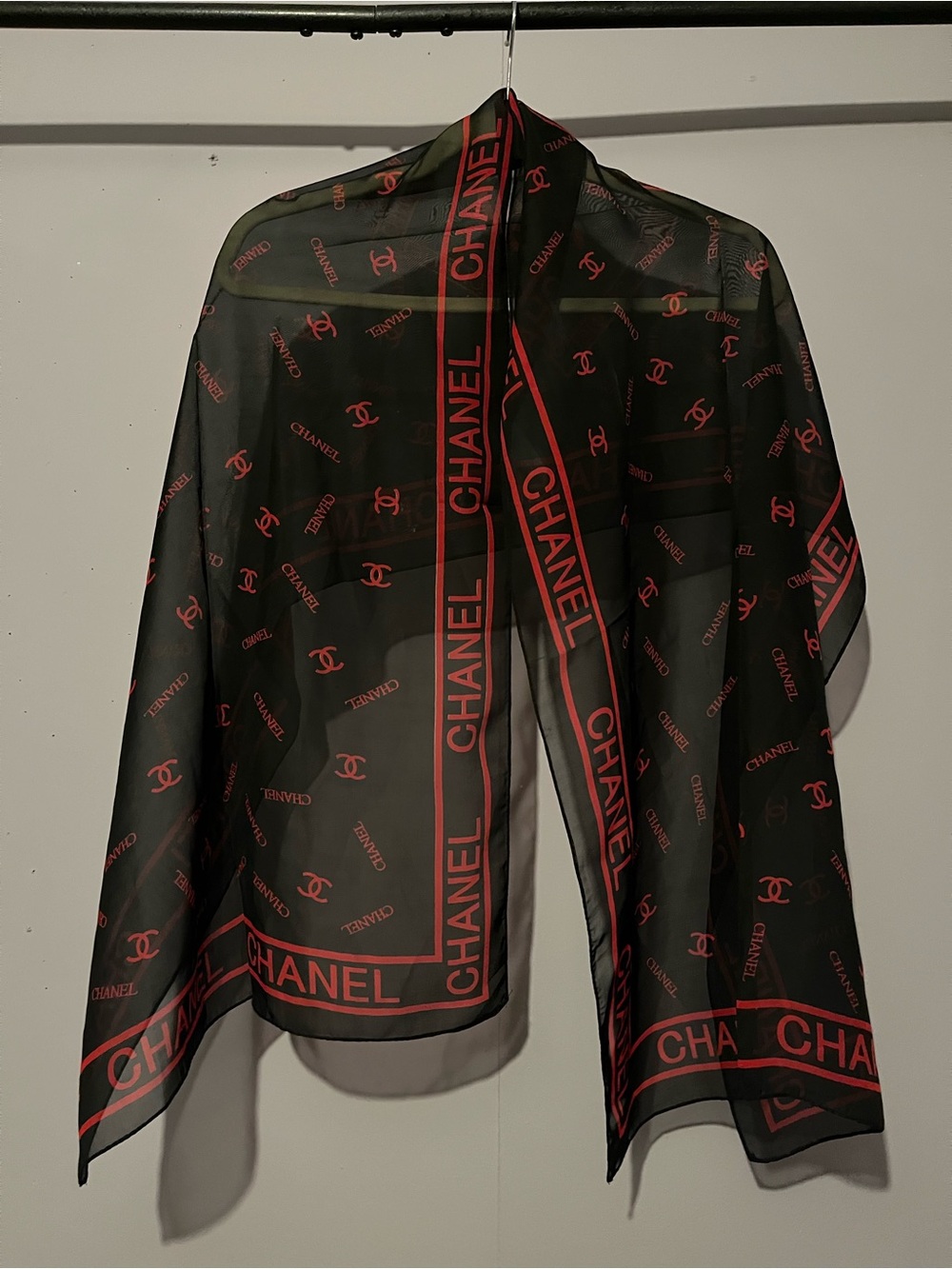 Chanel Monogram Logo Shawl